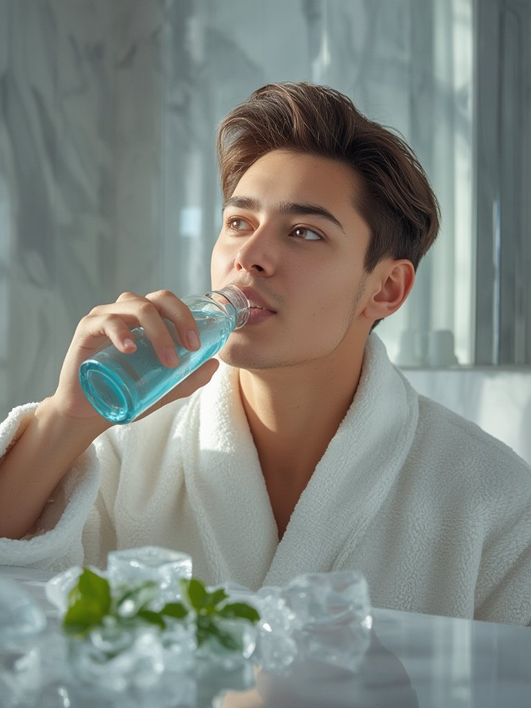 TheraBreath alcohol free mouthwash bottle