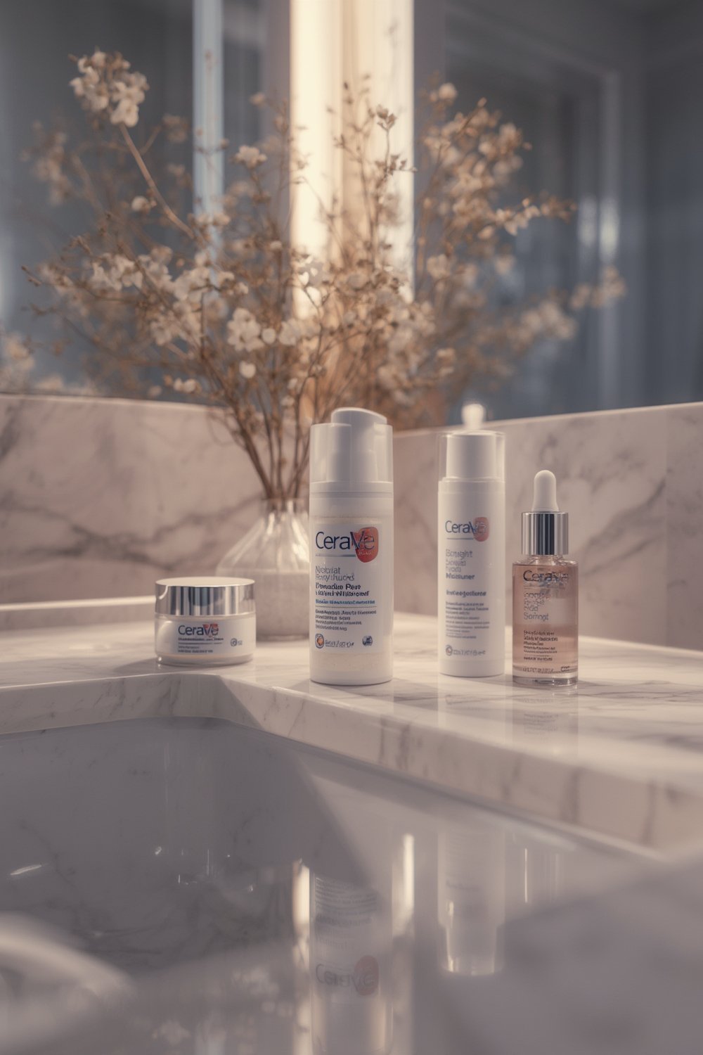 cerave moisturizer - packaging and texture