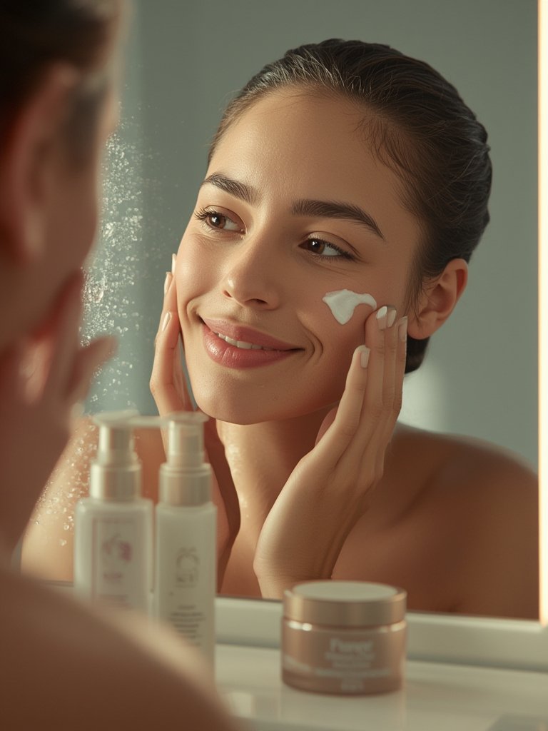 hyaluronic acid and ceramide ingredients in moisturizing cream