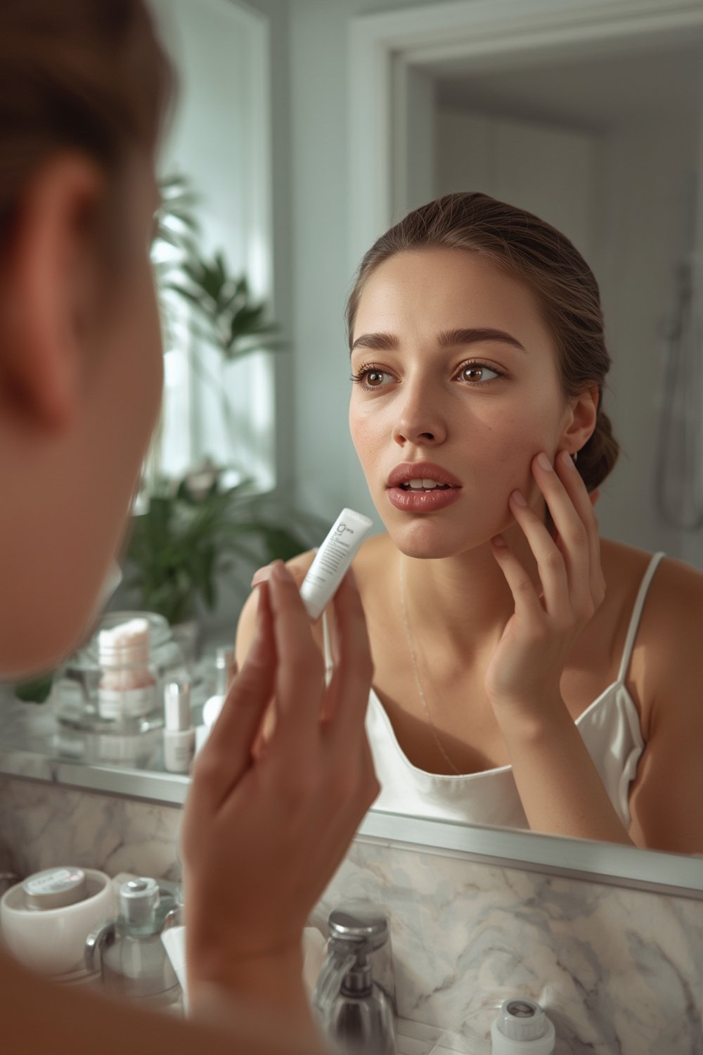 Aquaphor Lip Repair balm in use helping soothe chapped lips