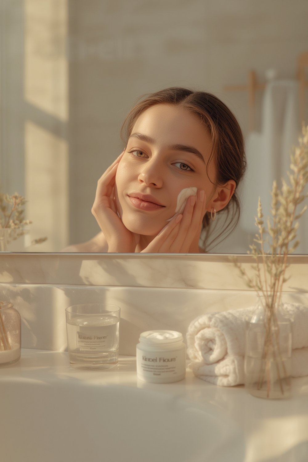 Vanicream cream for sensitive skin with pump on white background