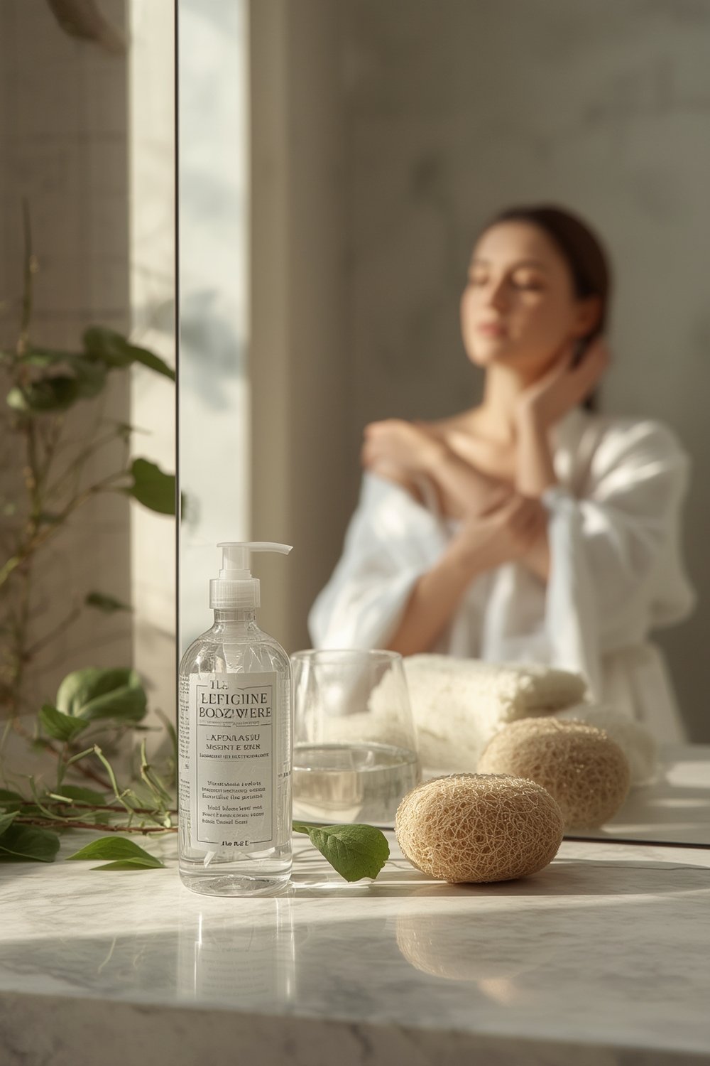 Dove Body Wash with Pump for sensitive skin bottle image