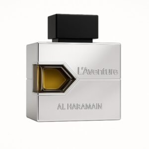 Al Haramain L’Aventure eau de parfum spray bottle 3.33 fl oz on white background