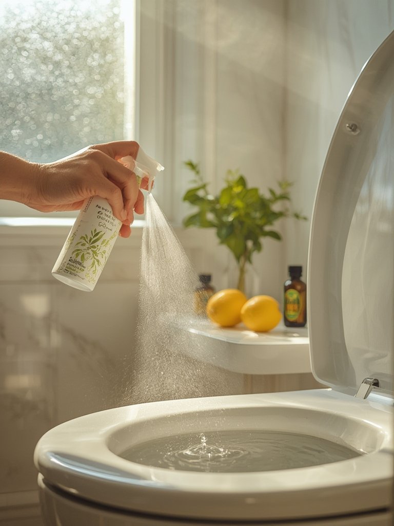 Toilet Spray: 7 Ultimate Steps For Amazing Odor Control 2 toilet spray in action