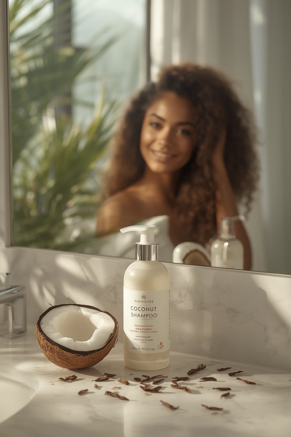 coconut shampoo product view